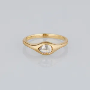 0.75 Carat One-of-a-Kind Rose Cut Brown Diamond Signet Ring | DR139-OOAK