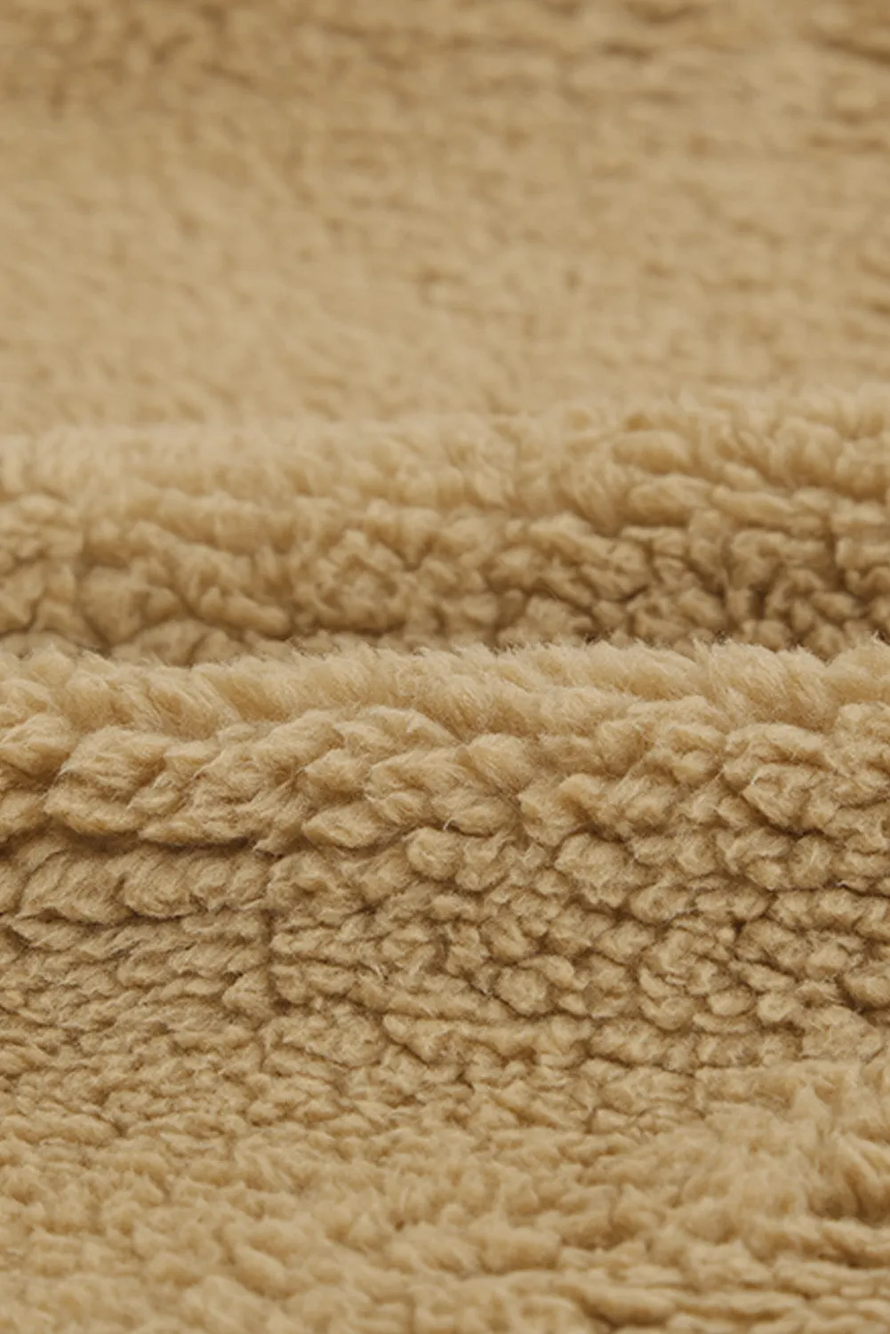 1/4 Zip Hooded Sherpa Sweatshirt with Kangaroo
