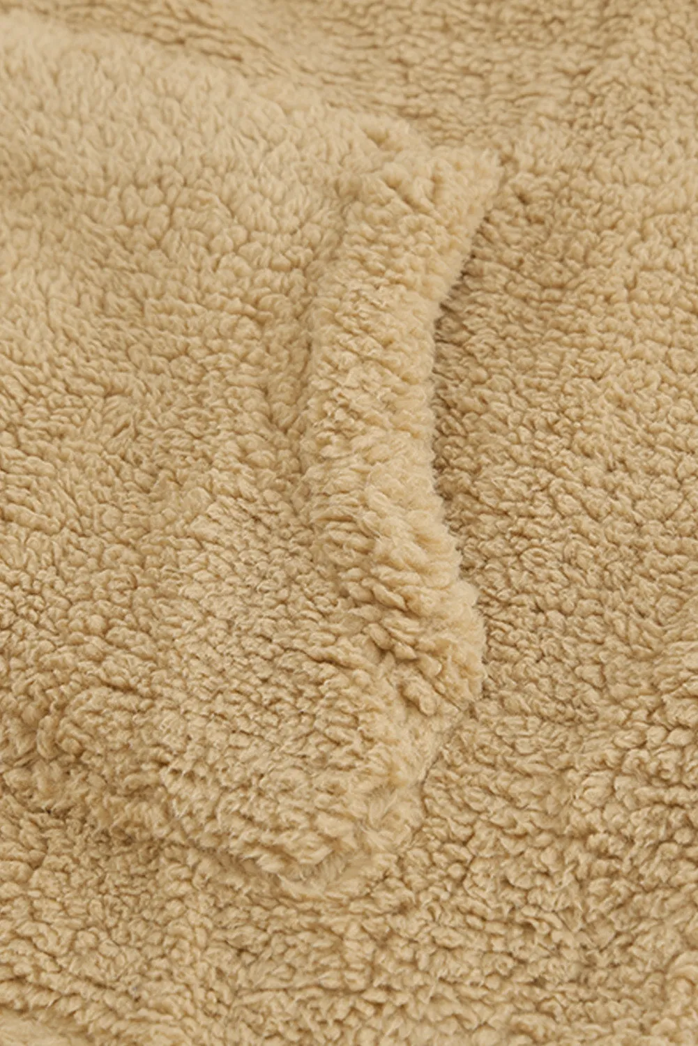 1/4 Zip Hooded Sherpa Sweatshirt with Kangaroo