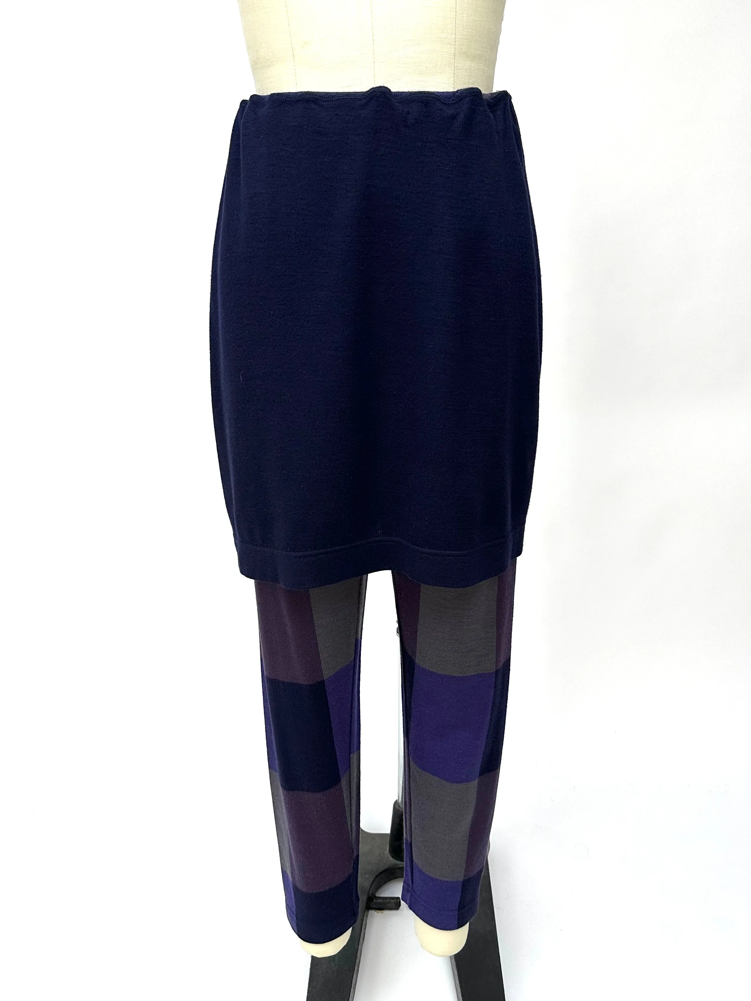 1980s Issey Miyake Checked Pant Set