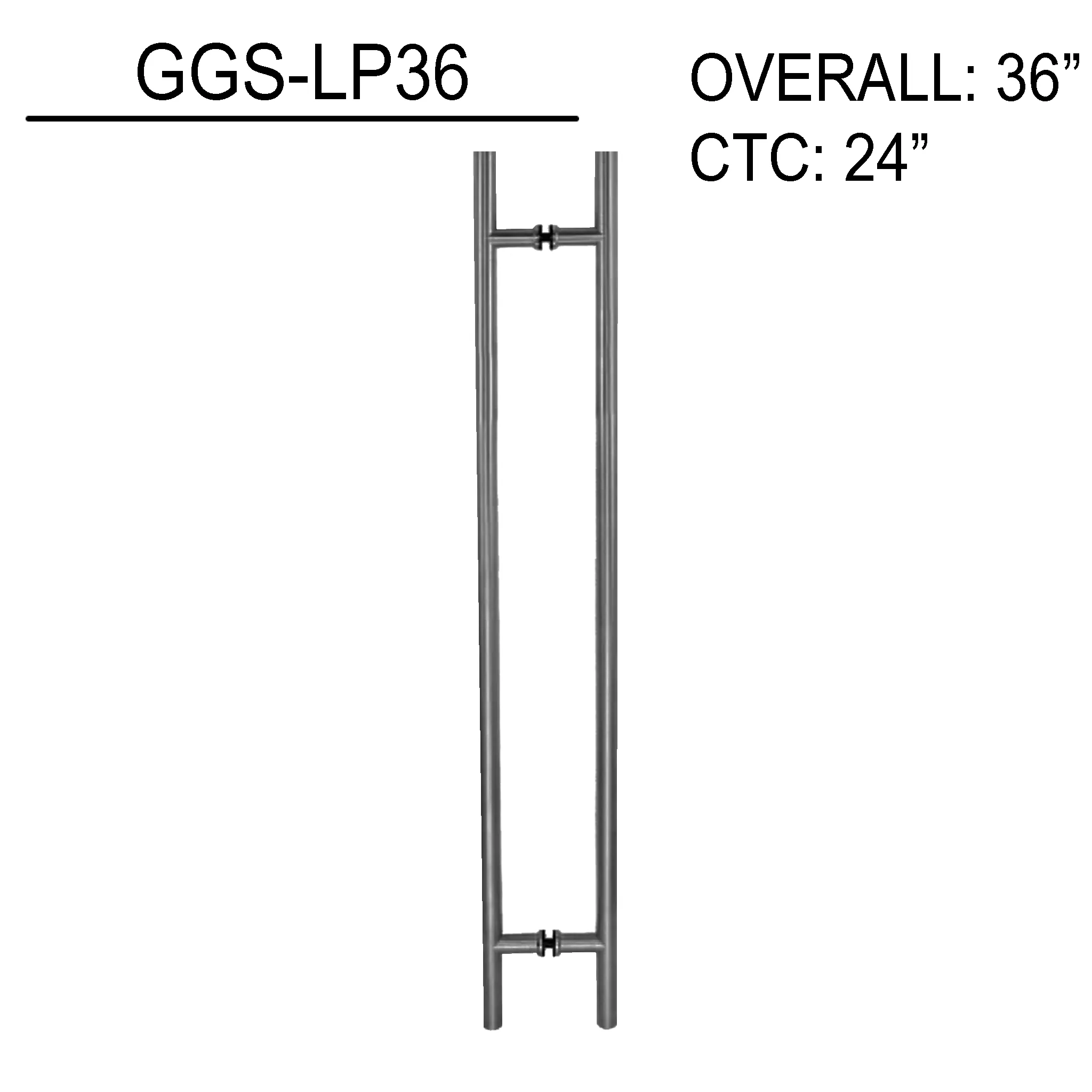 36" (24" CTC) Commercial LP - B2B (BS, PS, MBL, SB)