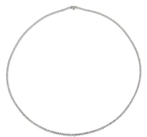 5.05ct tw Diamond Riviera Line Tennis Gradual Necklace