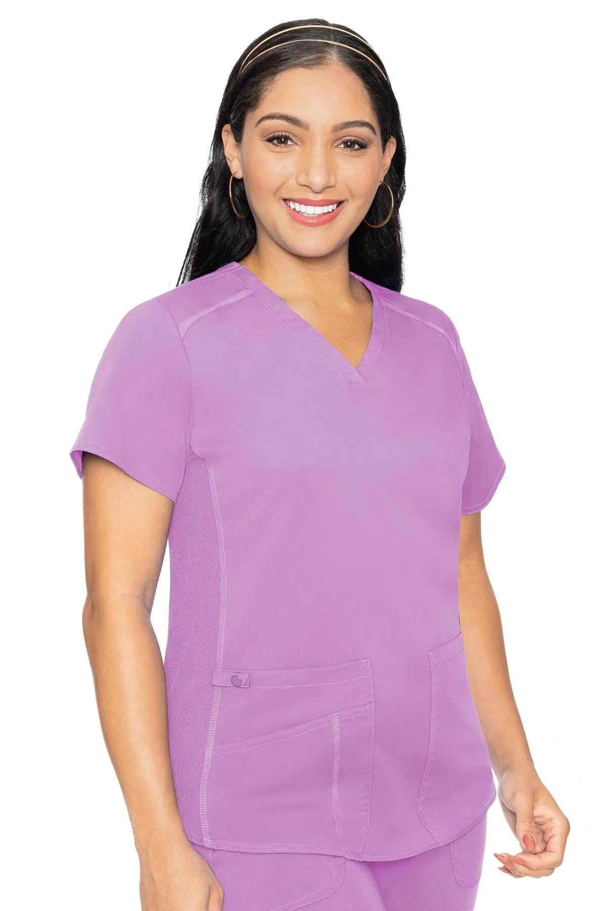 7459 V-NECK SHIRTTAIL TOP (Size: 2X-5X)