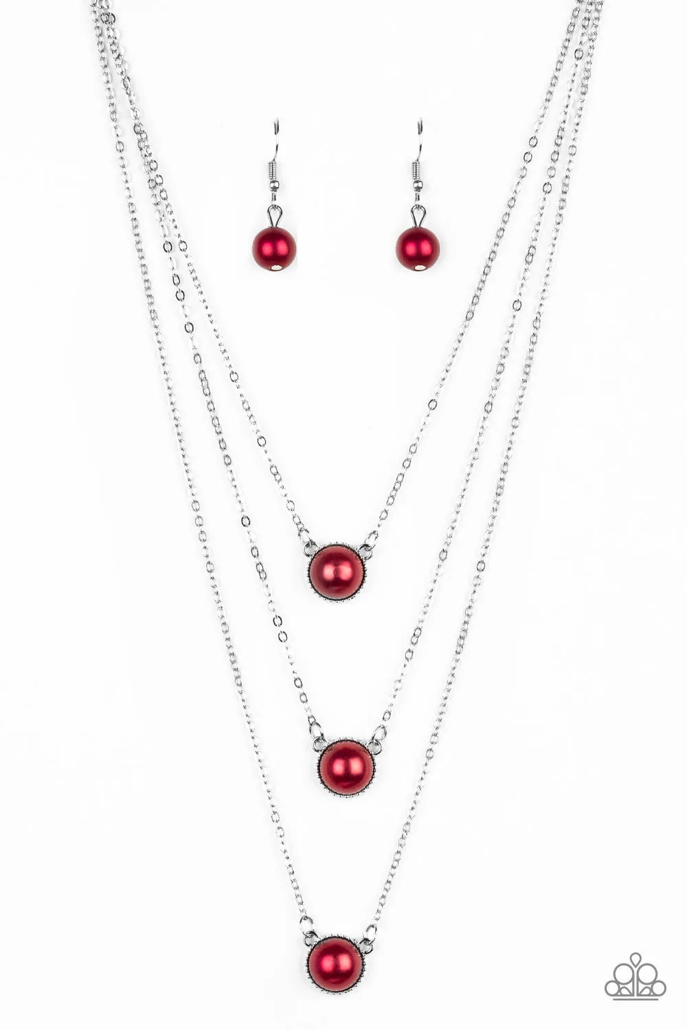 A Love For Luster - Red Pearl  Necklace