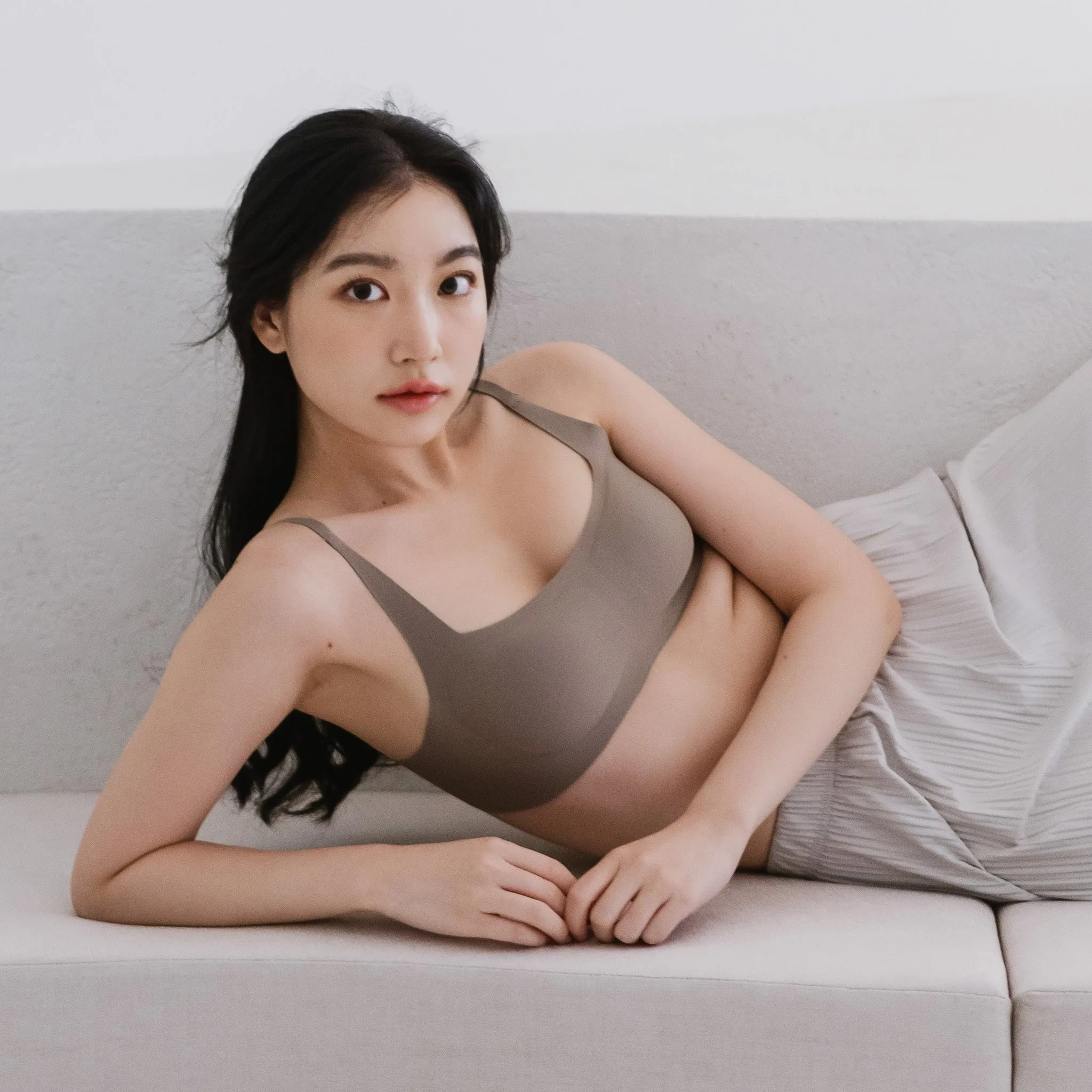 Air-ee Seamless Bra in Hojicha - Square Neck (Signature Edition) *Limited Edition