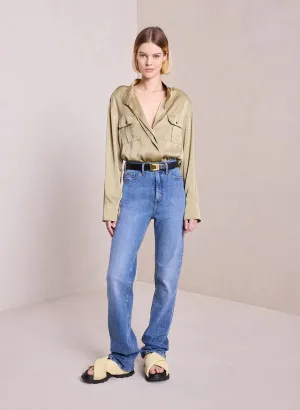 A.L.C. - Oakley Satin Top - Elmwood