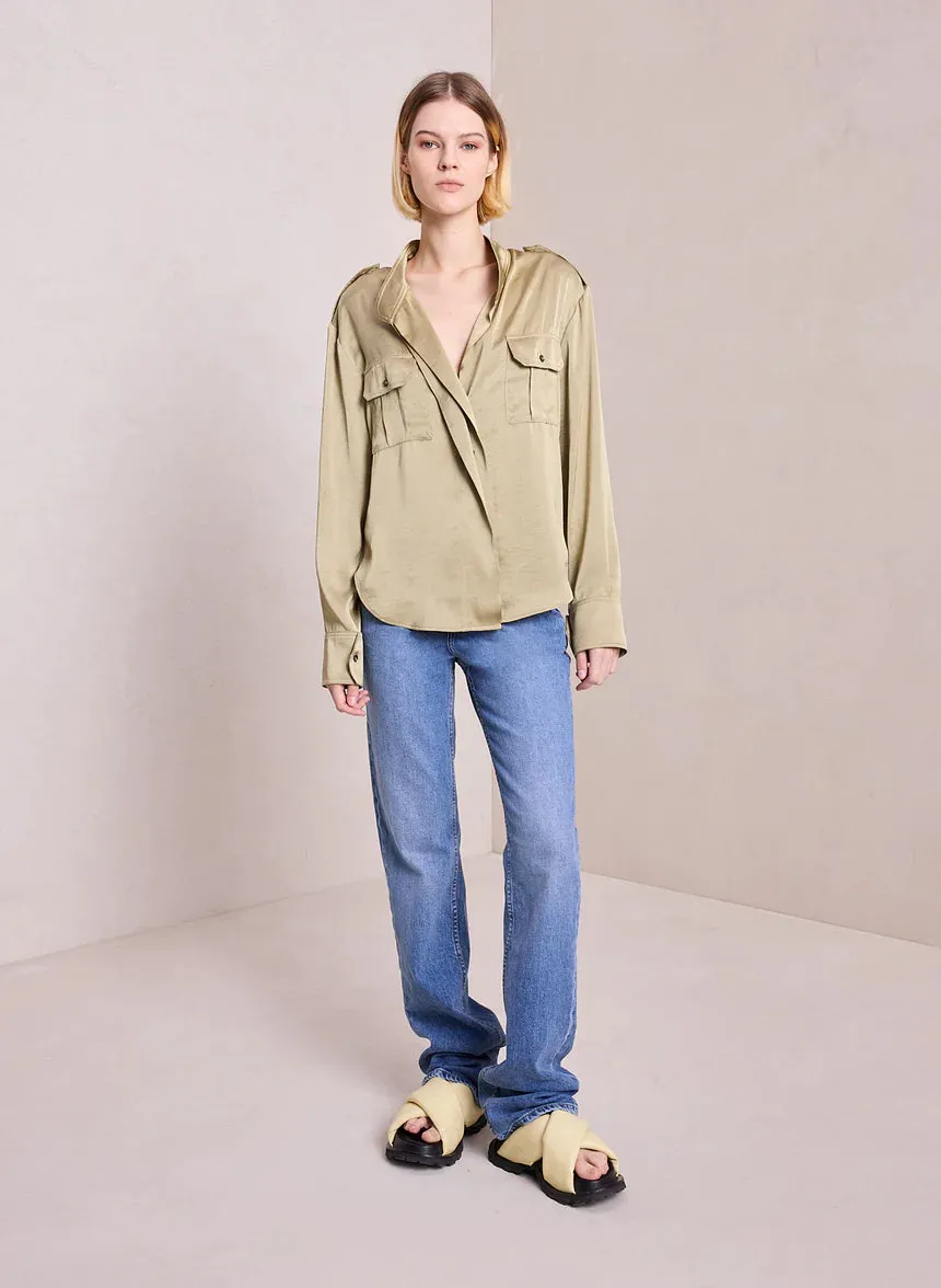 A.L.C. - Oakley Satin Top - Elmwood