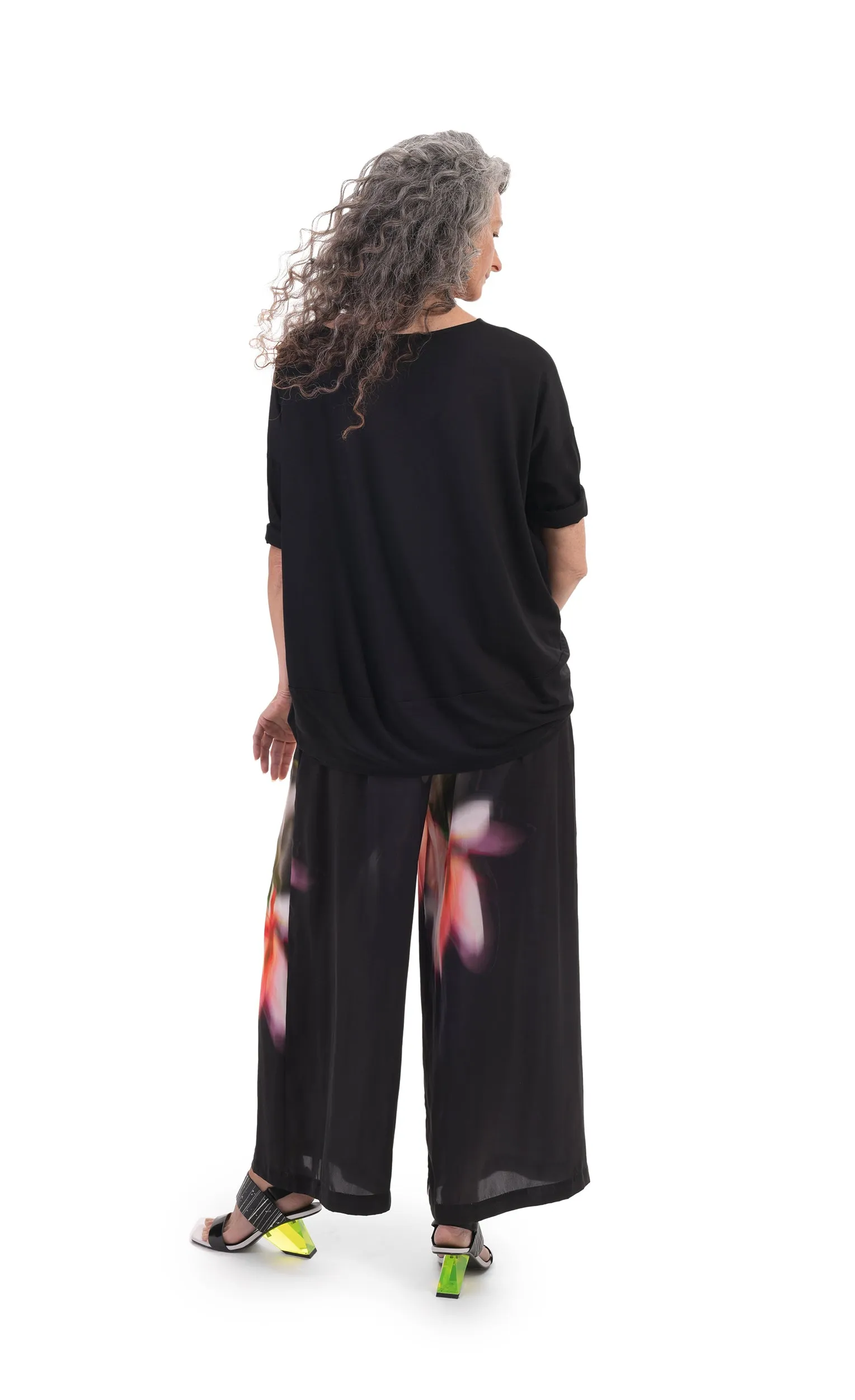 Alembika Jersey Garden Print Block Top