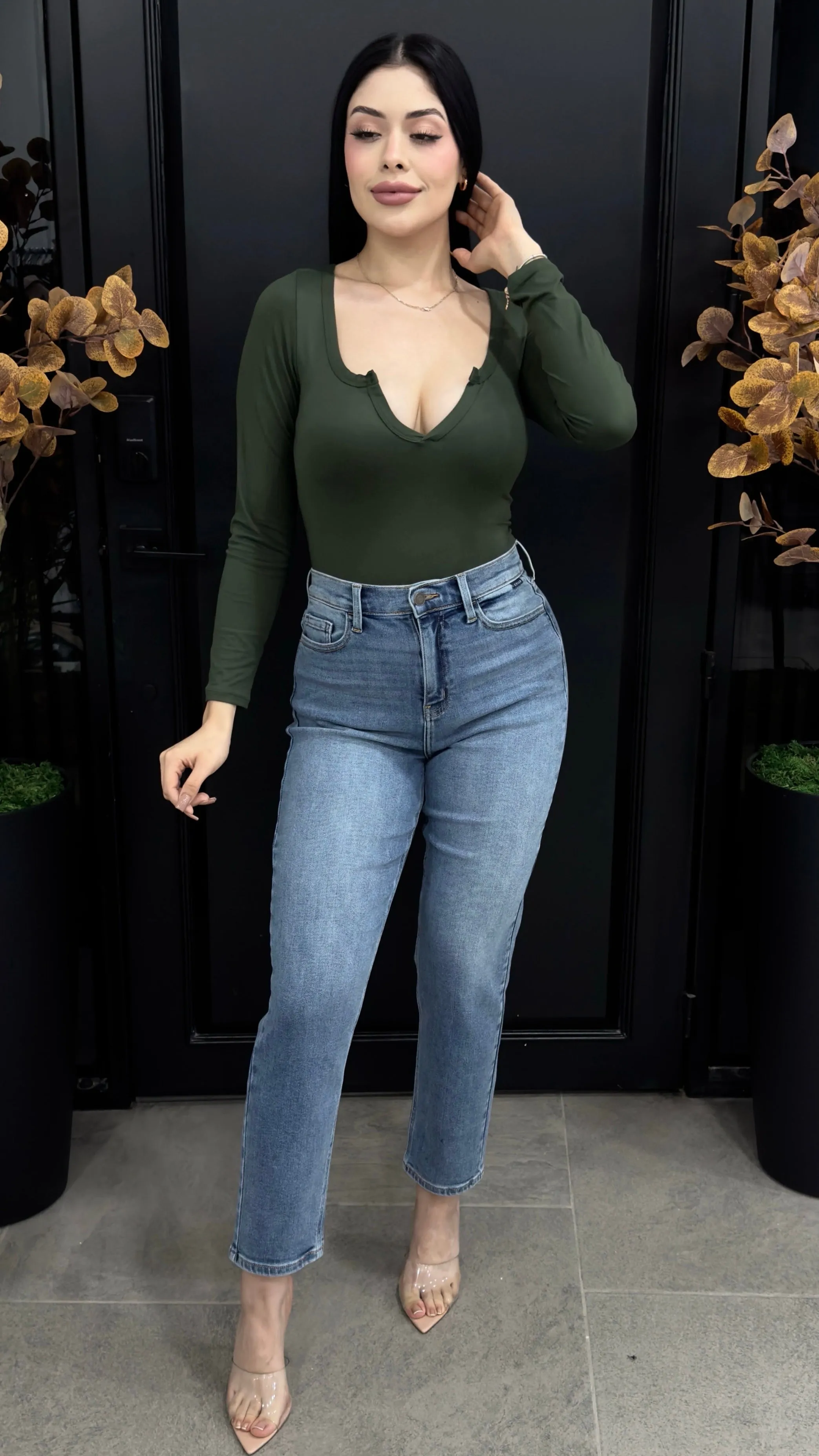 AMBER OLIVE BODYSUIT