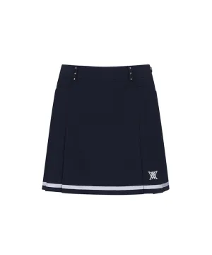 ANEW Golf: Women Half Pleats Under Line Point Skirt - Navy