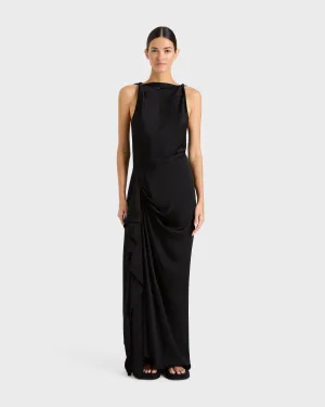 Ardea Draped Skirt - Black