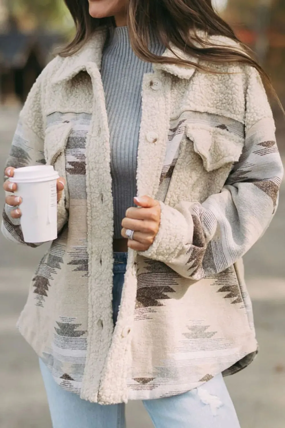 Avery Button Up Long Sleeve Jacket