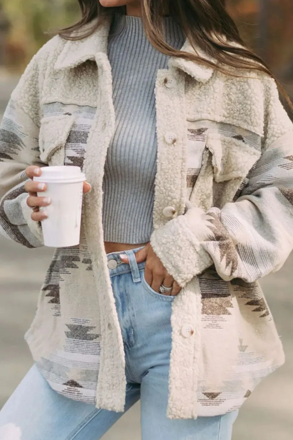 Avery Button Up Long Sleeve Jacket
