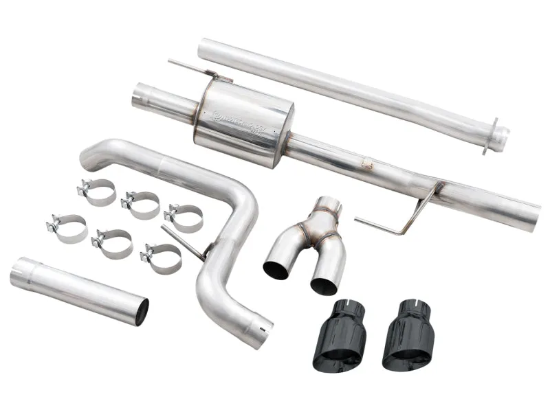 AWE 0FG 21  Ford F150 Dual Side Exit Cat-Back Exhaust - 4.5in Diamond Black Tips