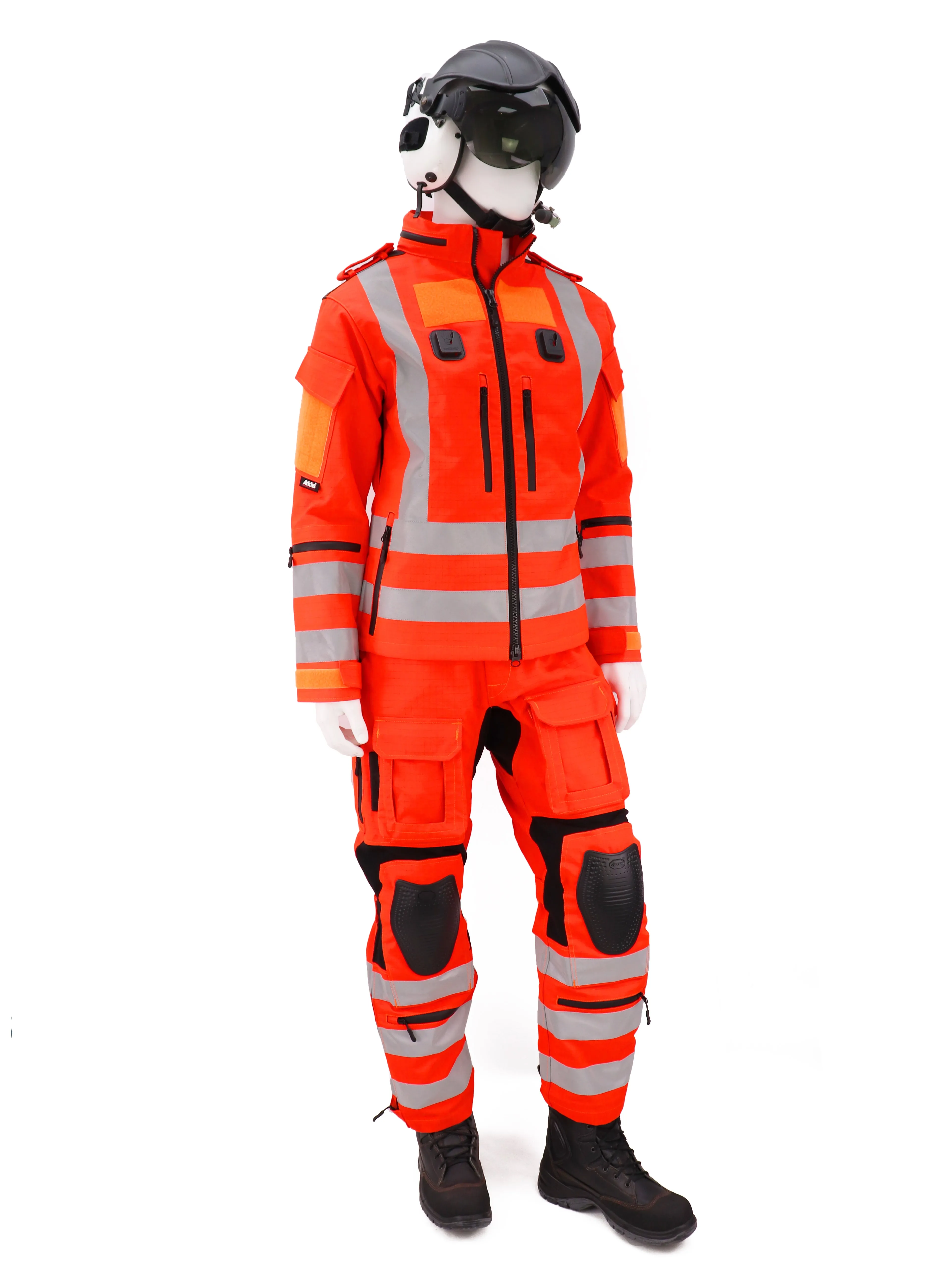 B127 Flight Suit Jacket - HiVis Red