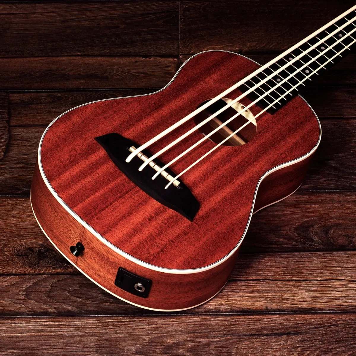Barnes & Mullins Bass Ukulele - Electro Acoustic Mahogany