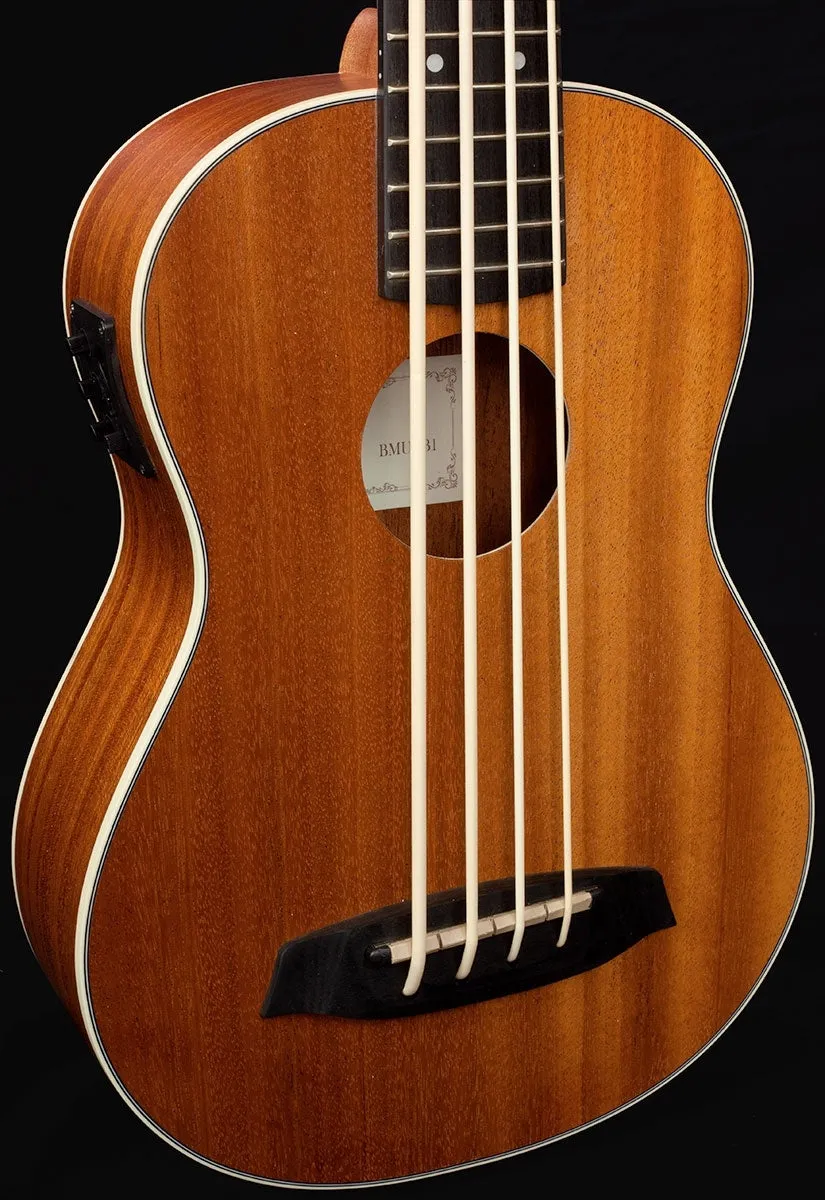 Barnes & Mullins Bass Ukulele - Electro Acoustic Mahogany
