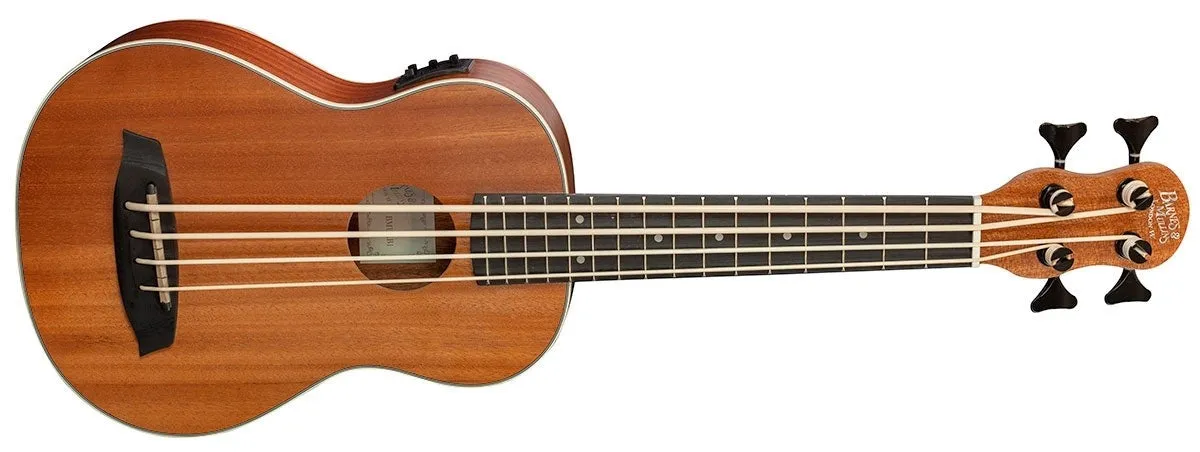 Barnes & Mullins Bass Ukulele - Electro Acoustic Mahogany