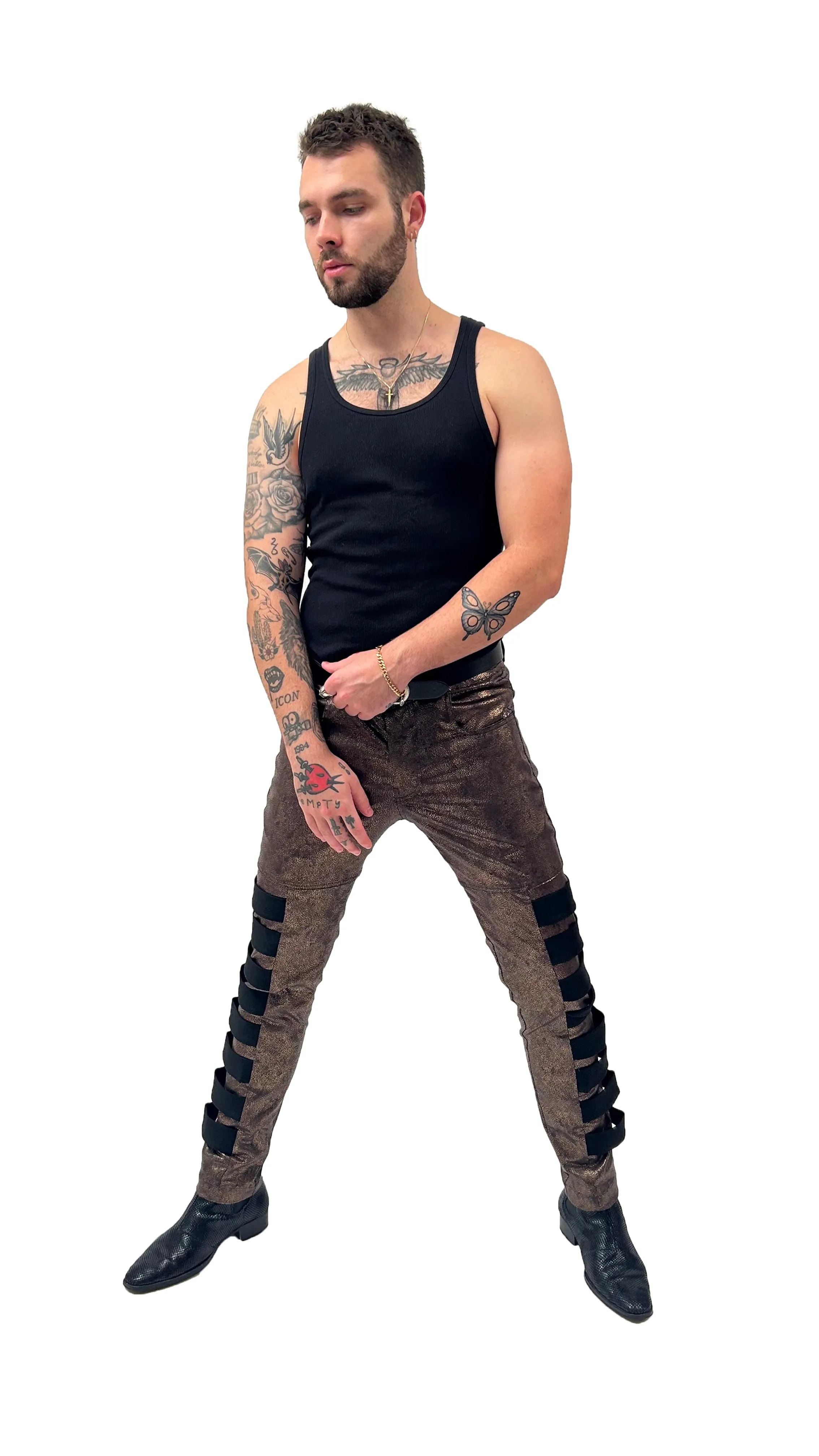 BELOSA PANT BLACK/GOLD