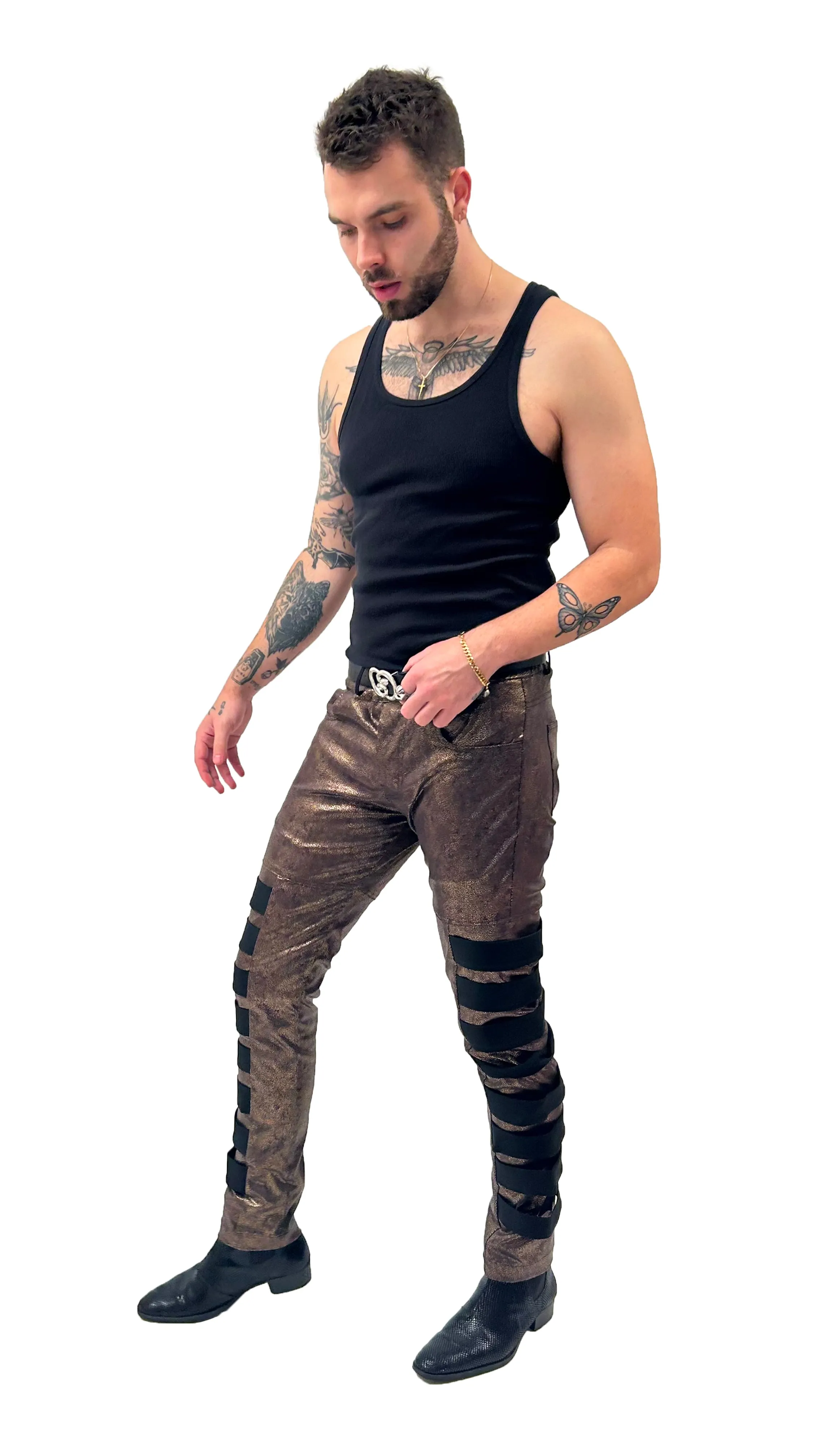 BELOSA PANT BLACK/GOLD