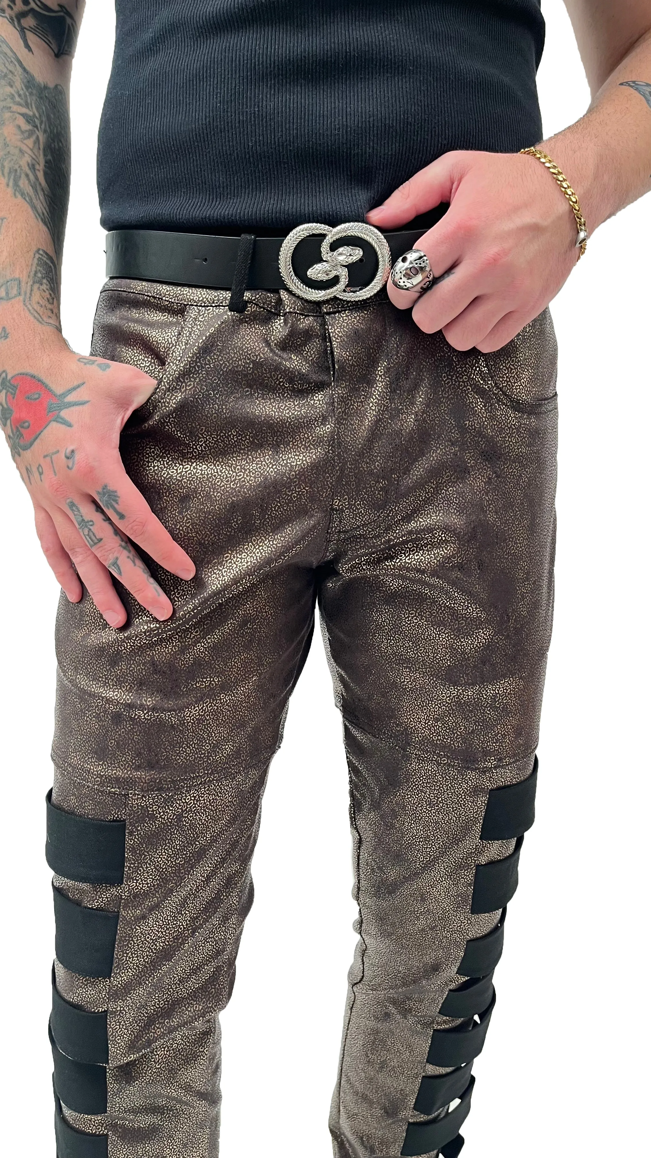 BELOSA PANT BLACK/GOLD