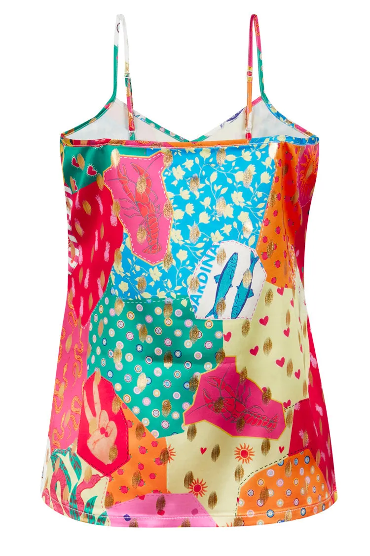 Bizarre Printed Cami Top