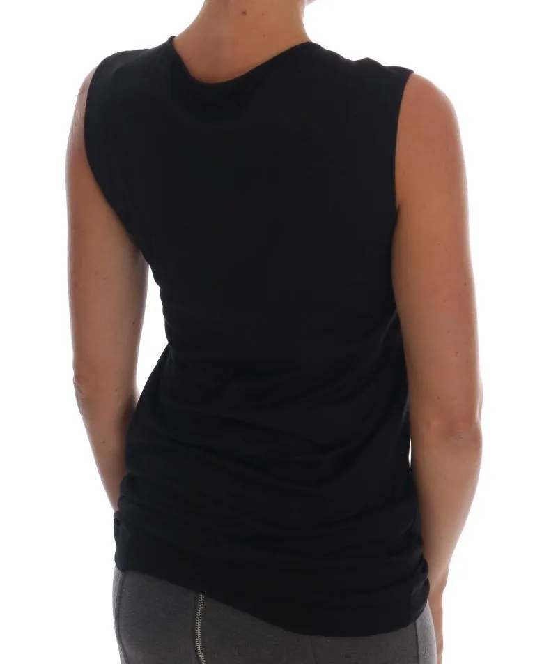 Black Crystal Lemon Tank Top