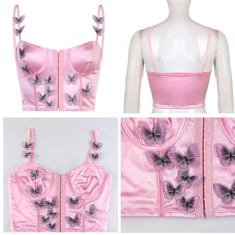 Butterfly Corset Crop