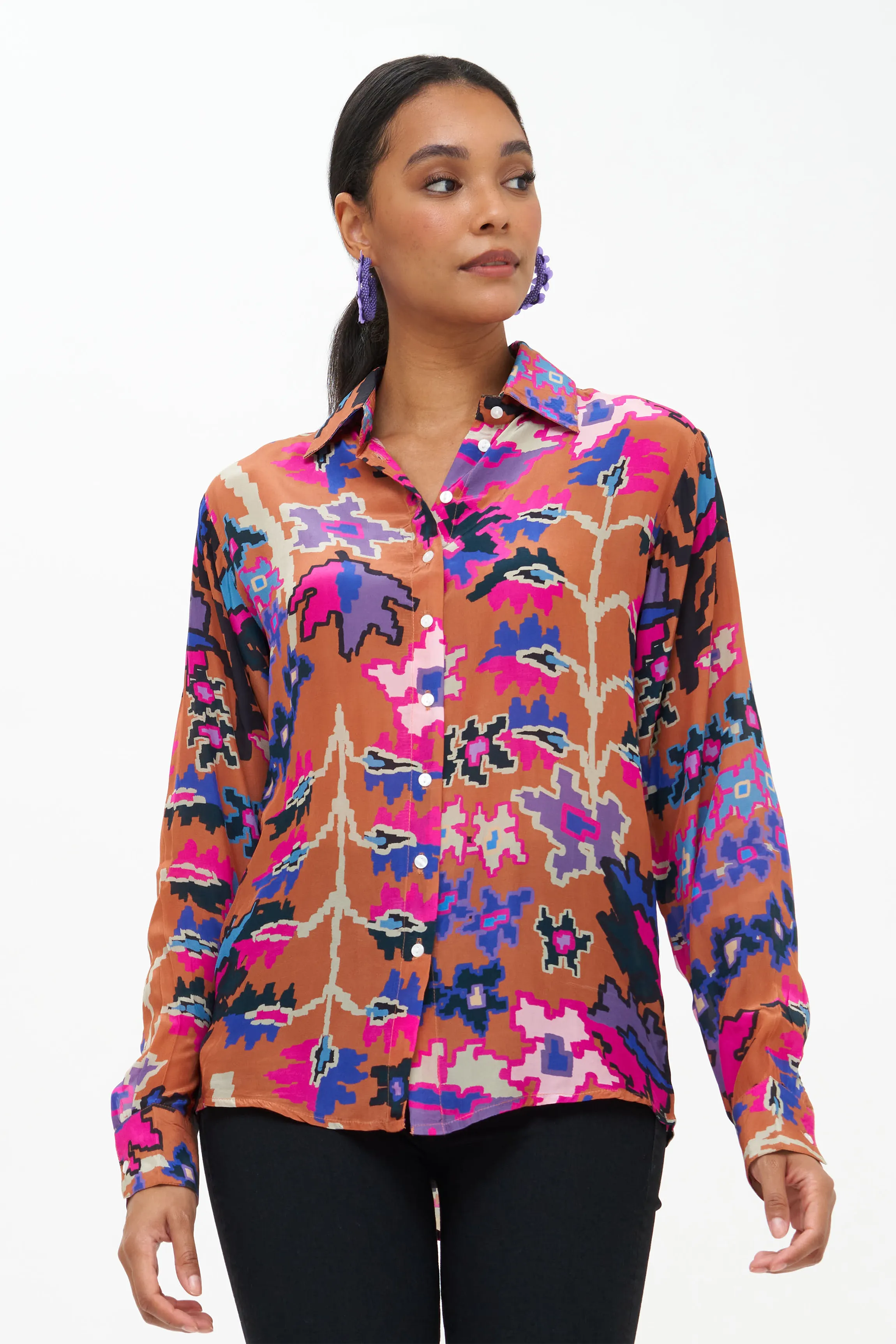Button Down- Bukhara Toffee