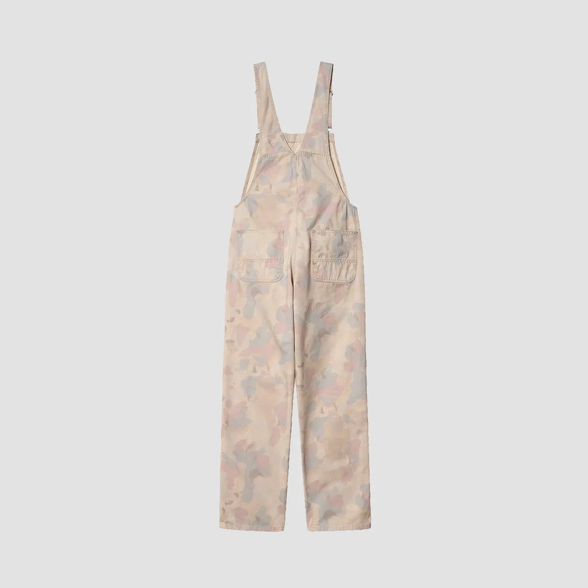 Carhartt WIP Bib Overall Straight Camo Tide/Pale Quartz Stone Washed - Womens