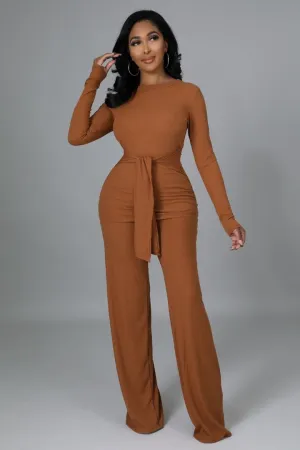 Carlie Tie Pants Set Plus