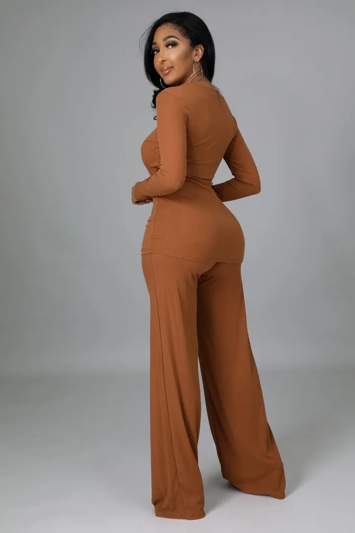 Carlie Tie Pants Set Plus