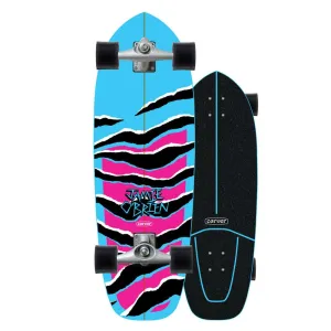 Carver JOB Blue Tiger Surfskate Cruiser Skateboard CX - 10.25" x 31"