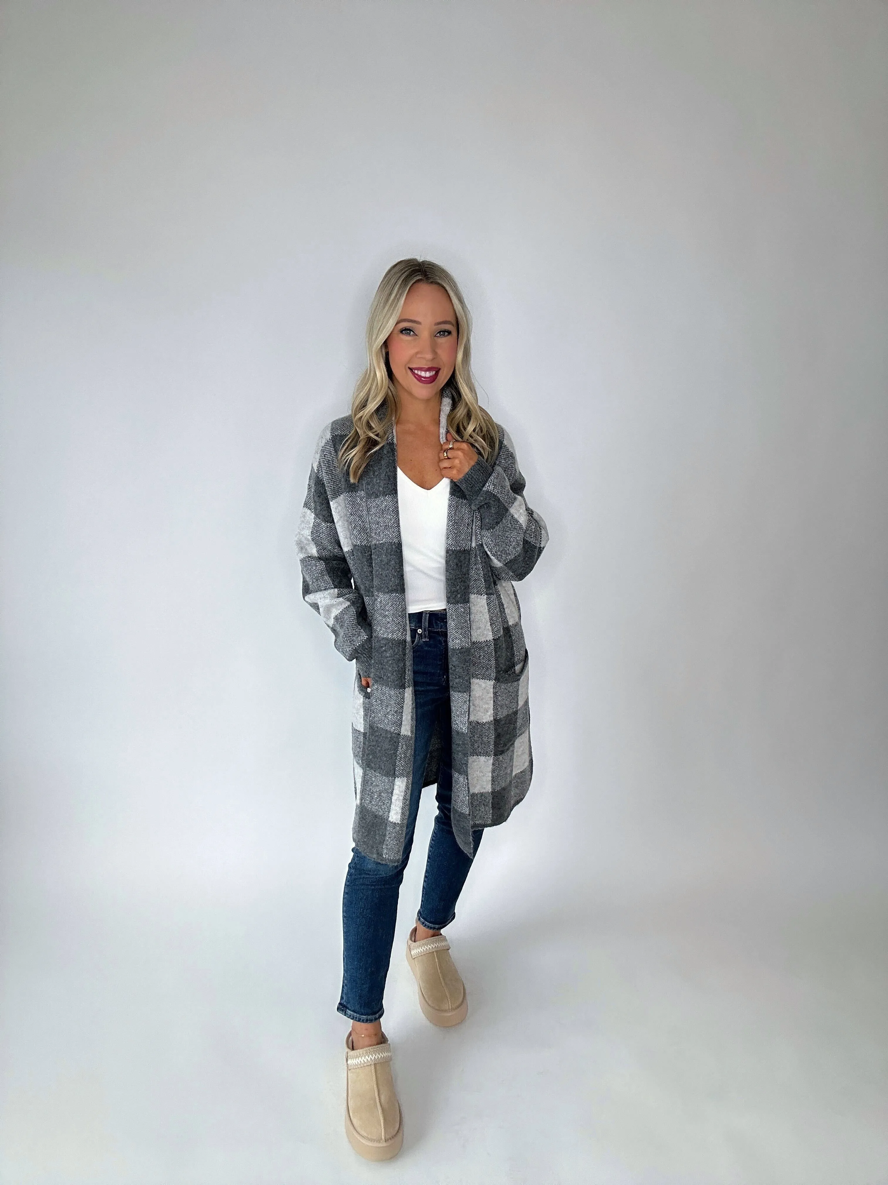 Catch A Chill Cardigan - Grey