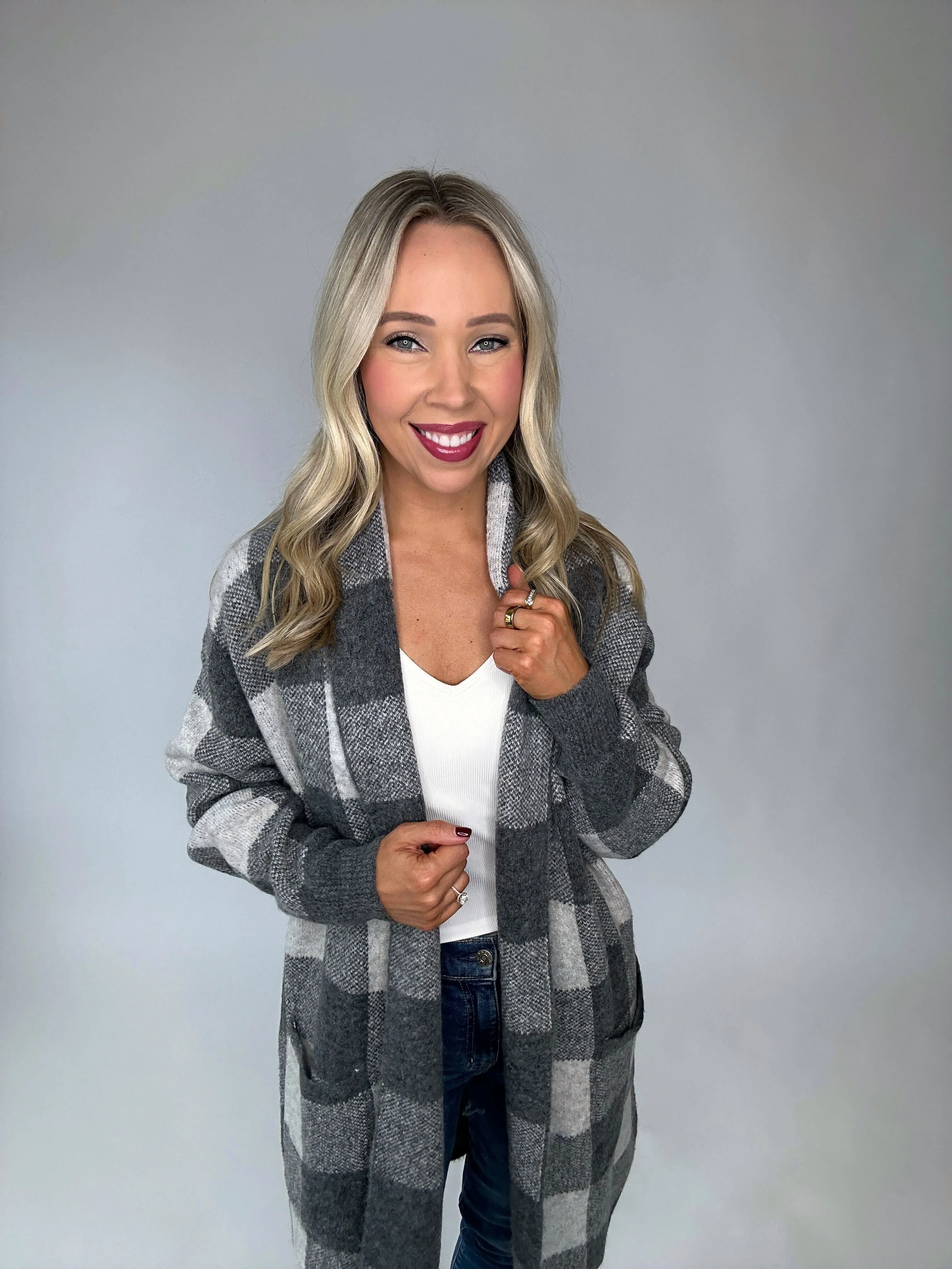Catch A Chill Cardigan - Grey