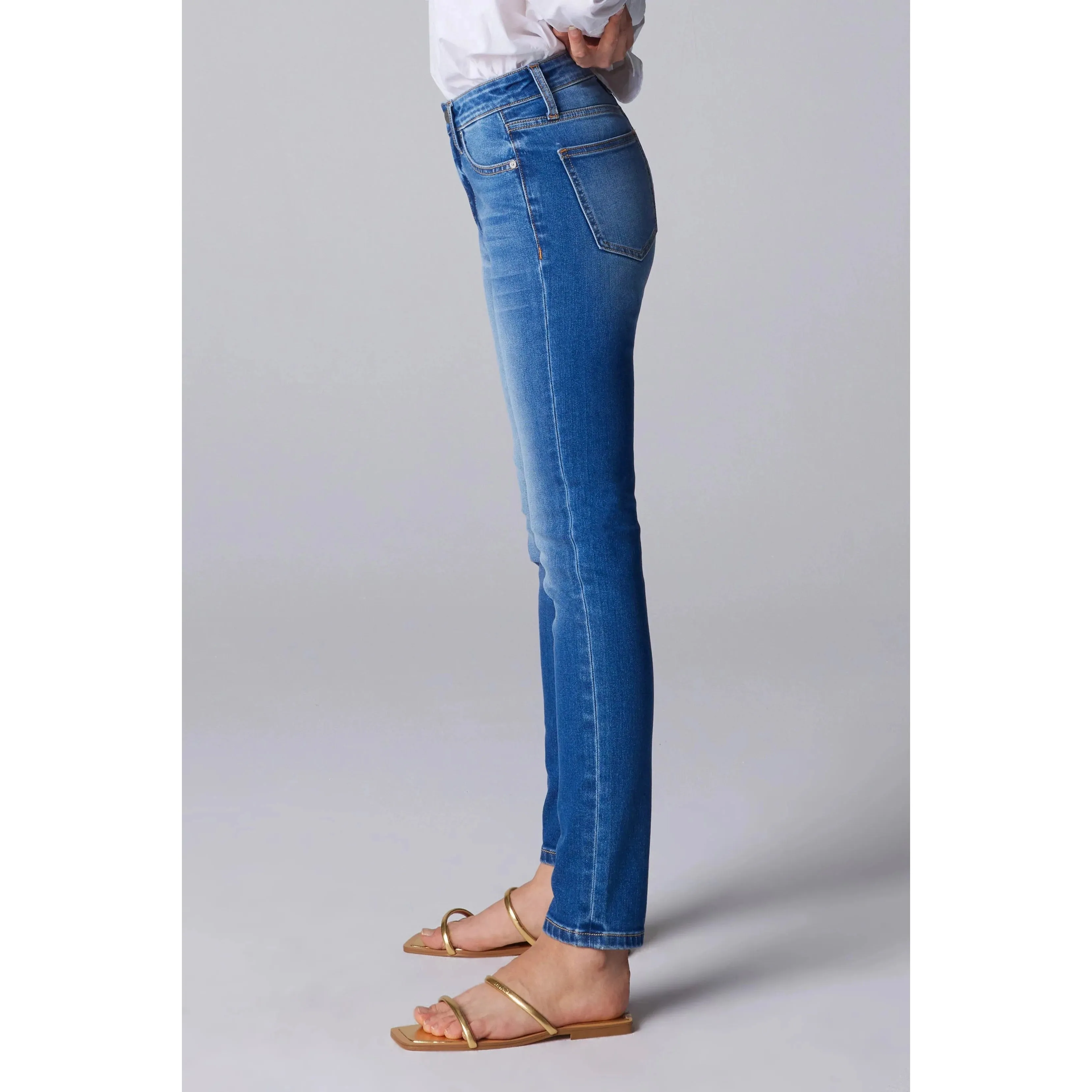 Ceros Tween Jeans Sophia High Rise Skinny - Medium Blue