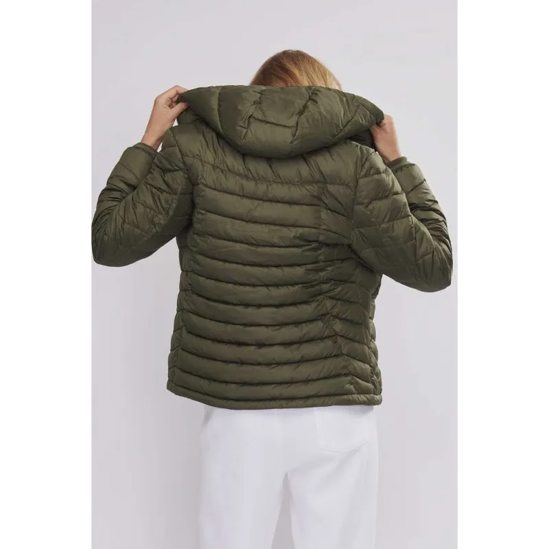 CHAMPION WOMENS PUFFER JACKET KHAKI