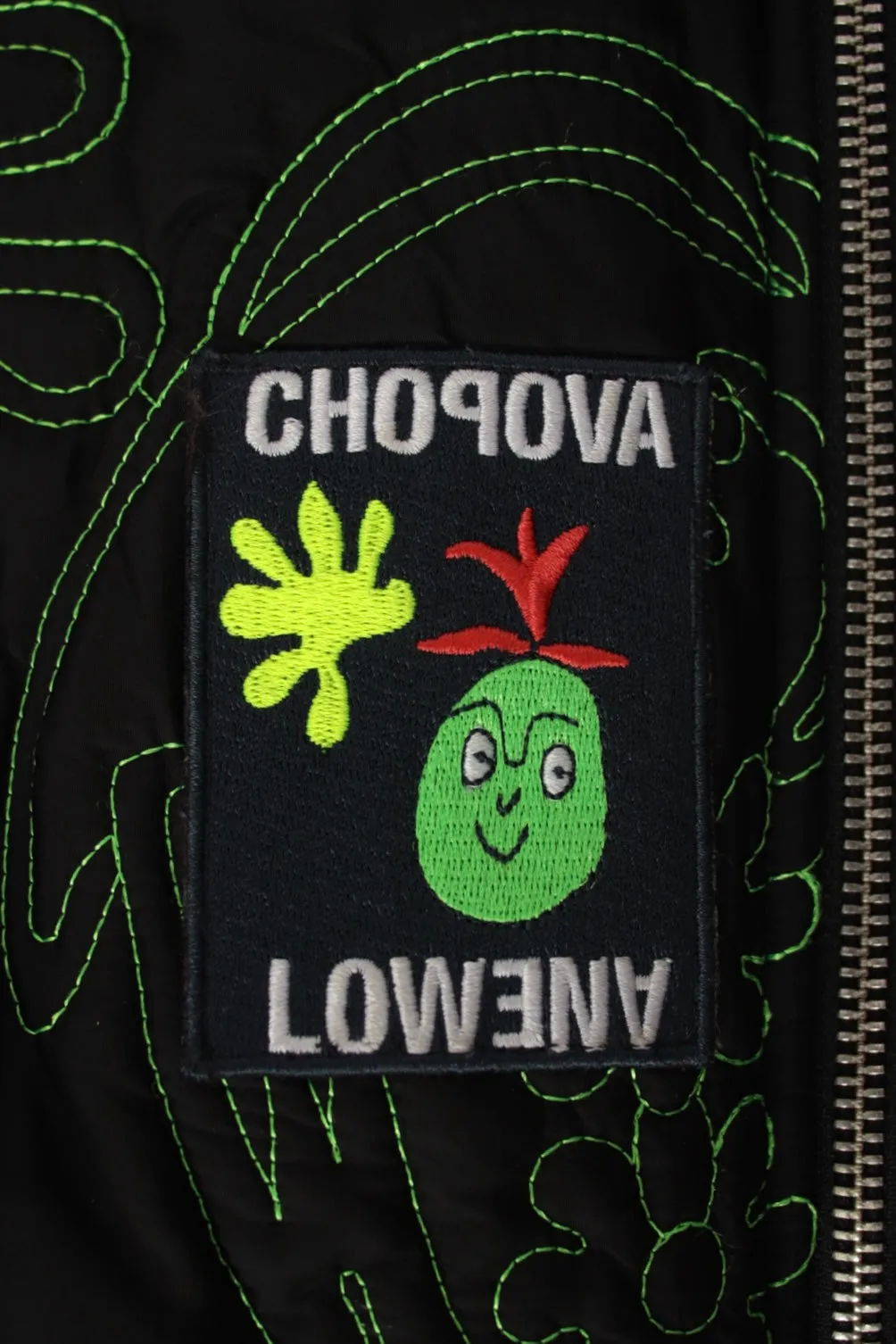 Chopova Lowena Reversible Embroidered & Fleece Jacket