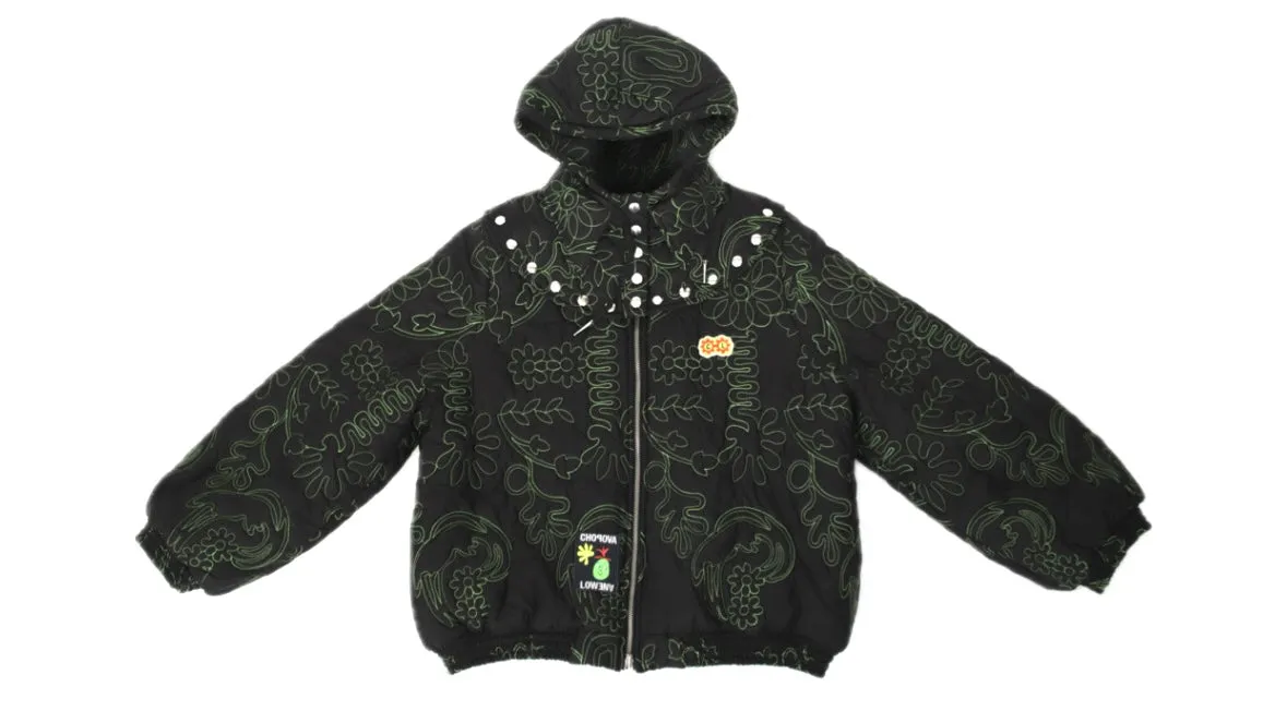 Chopova Lowena Reversible Embroidered & Fleece Jacket