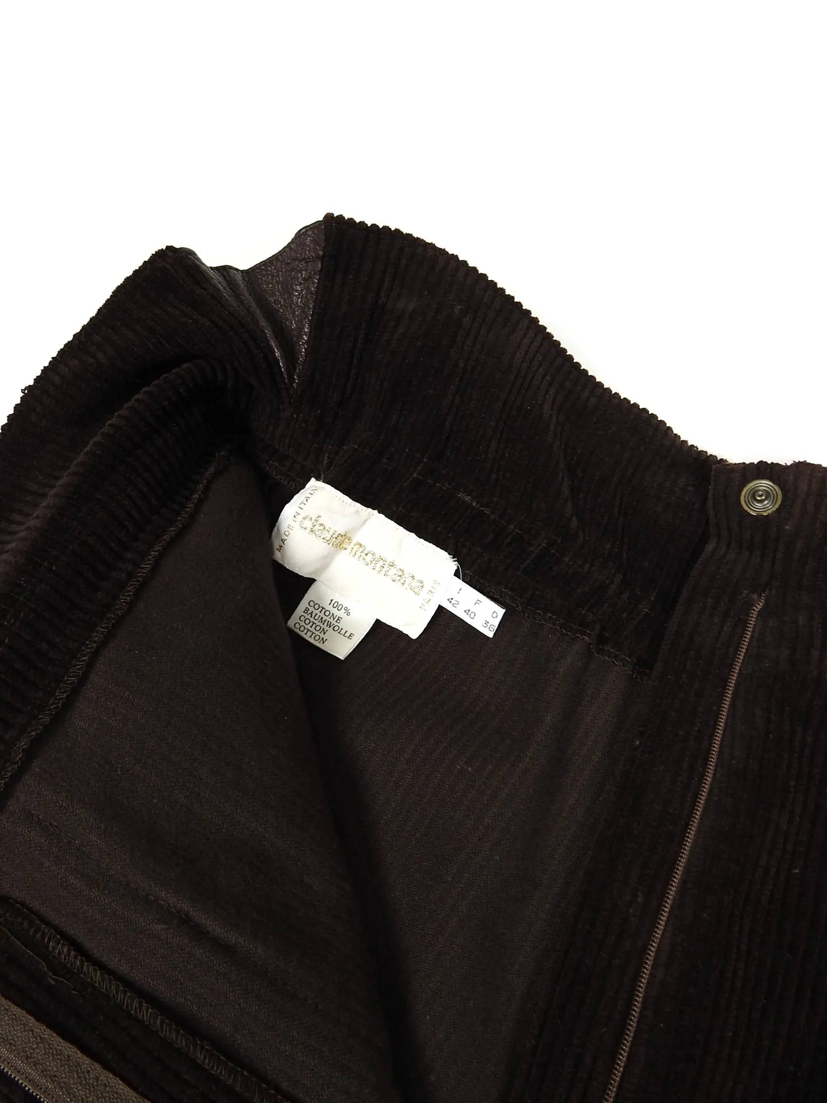 Claude Montana Corduroy High Waisted Pants
