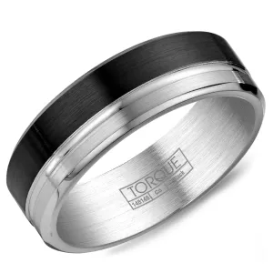 Crown Ring Black Cobalt Wedding Band