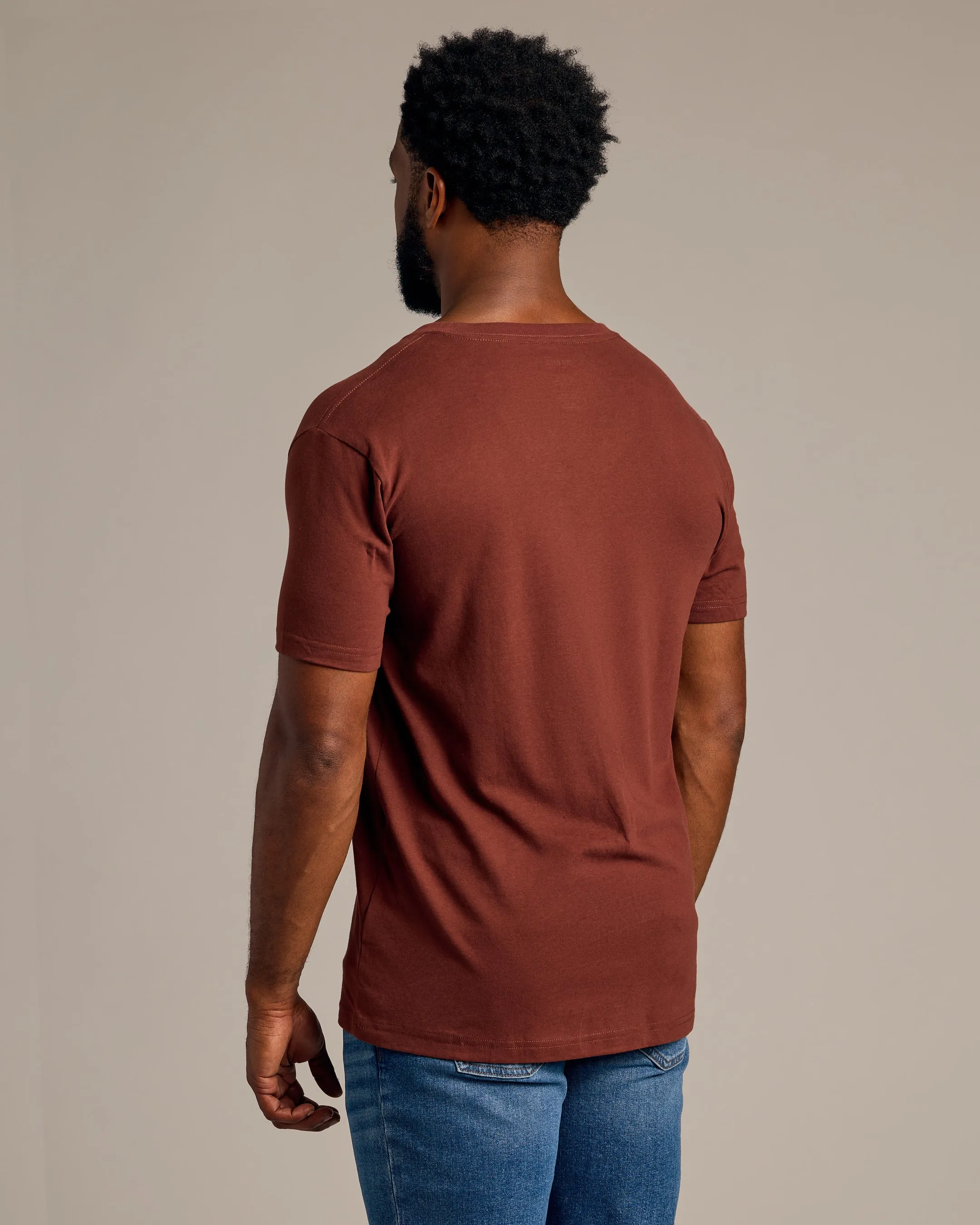 Dark Chocolate V-Neck Tee
