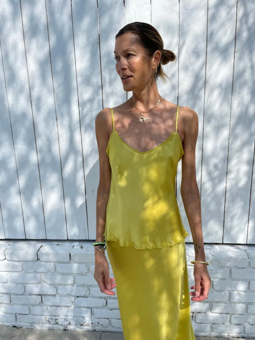 Dawn Cami Vintage Satin - Lemon *Final Sale*