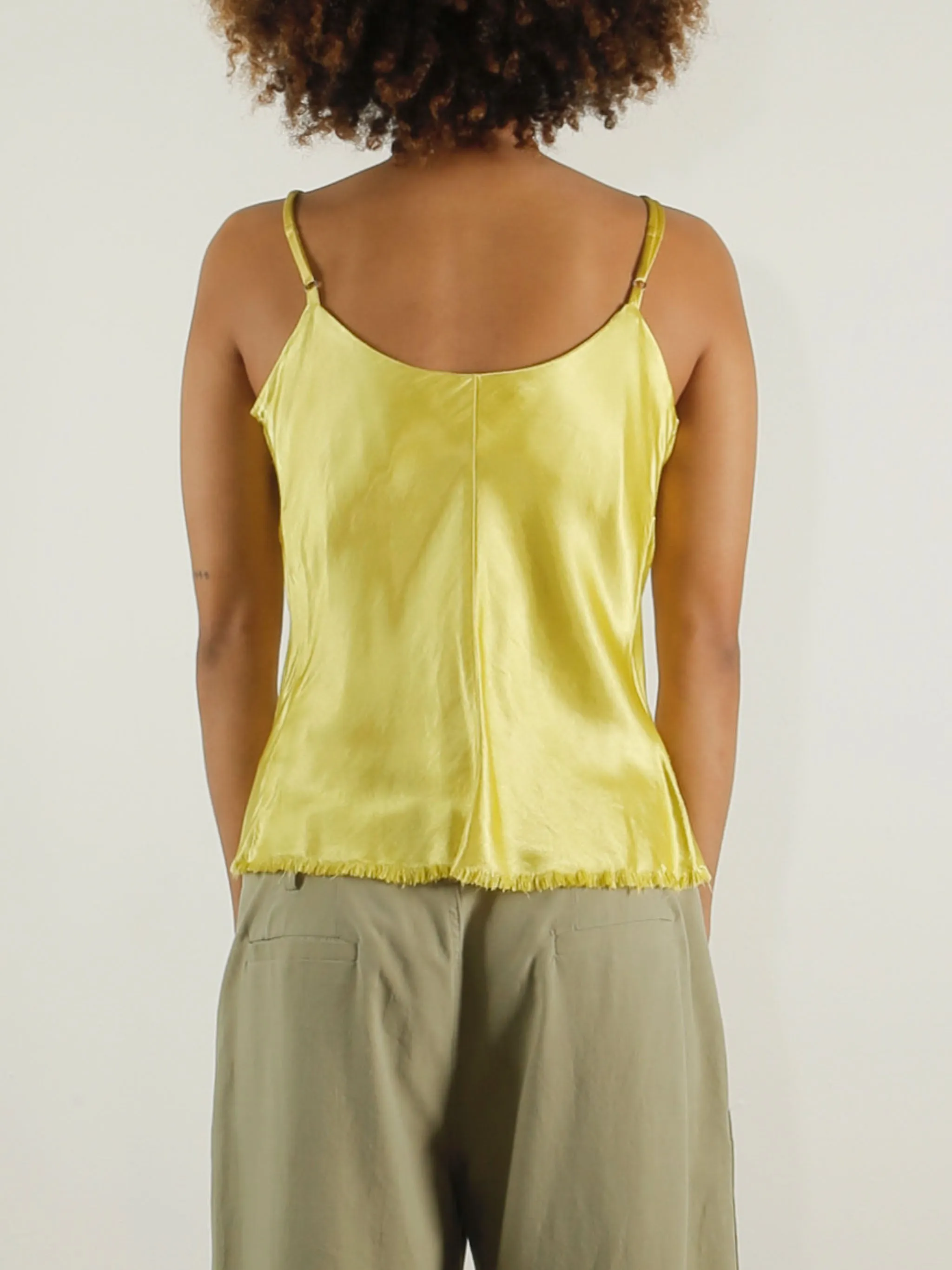 Dawn Cami Vintage Satin - Lemon *Final Sale*