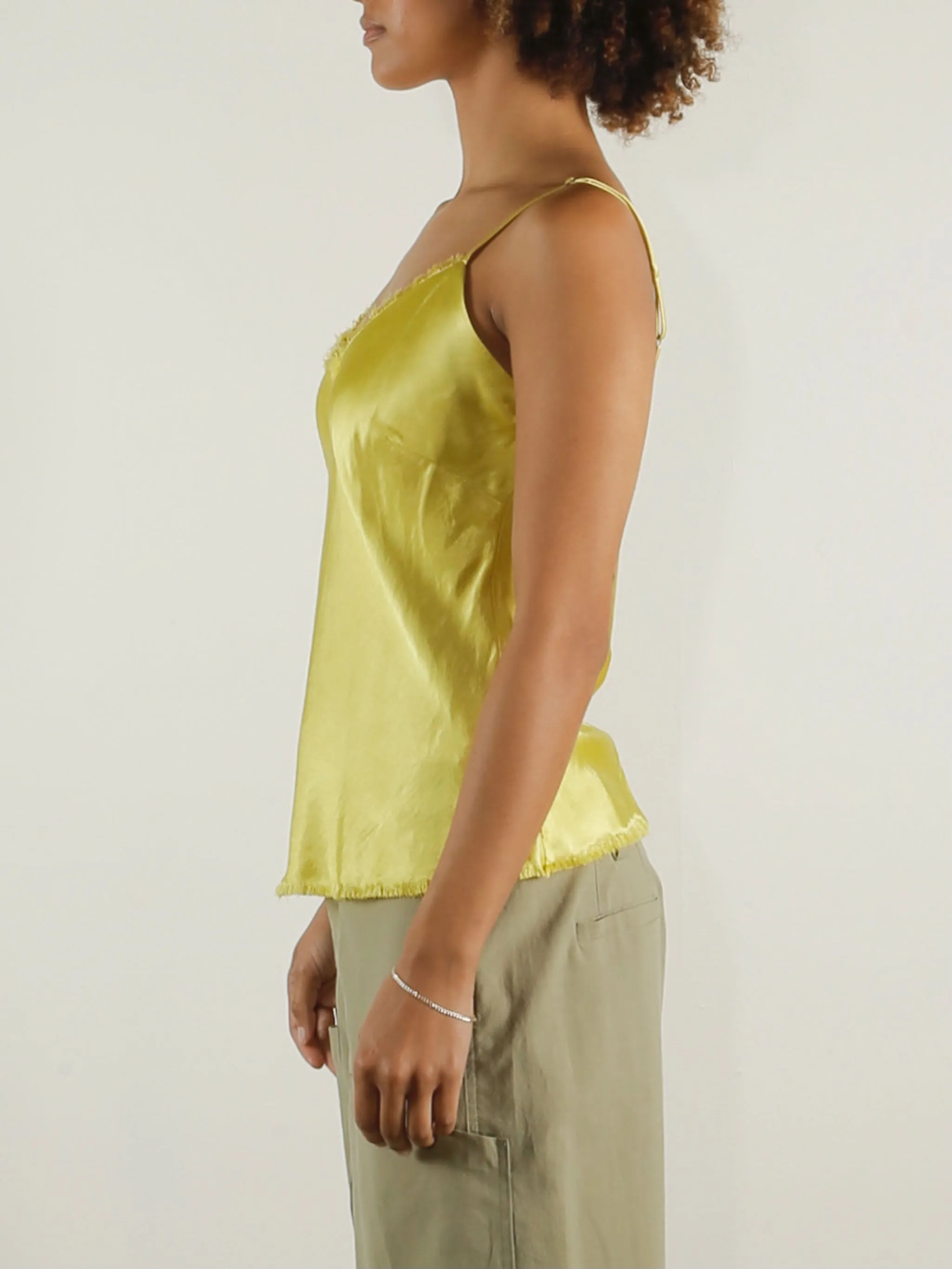 Dawn Cami Vintage Satin - Lemon *Final Sale*
