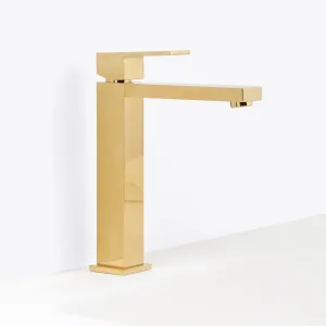 Devon Vessel Bathroom Faucet - Single Hole - 10" Brass/Gold