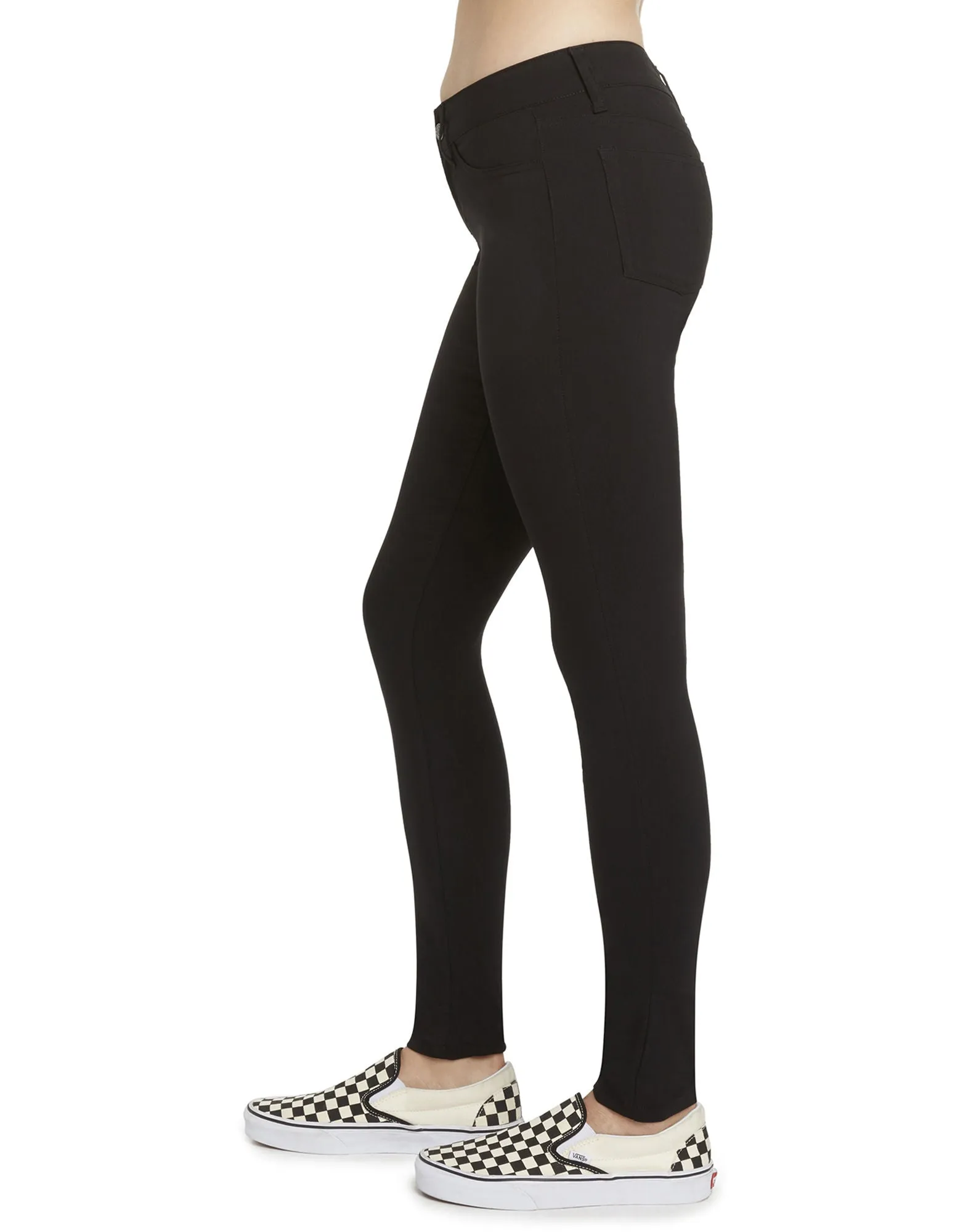 Dickies Girl Juniors' Mock 5-Pocket Super Skinny Pants | Black, Red