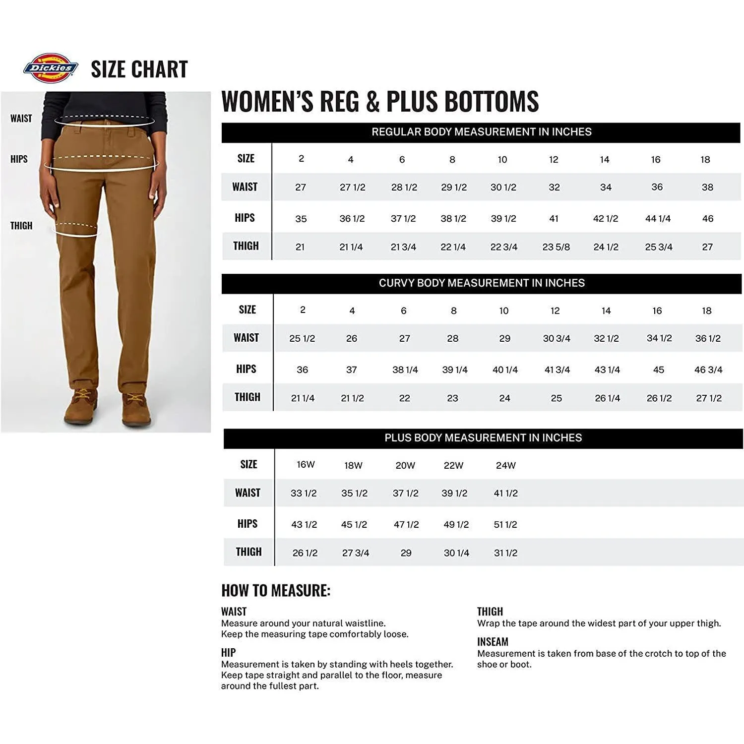 Dickies Women's Perfect Shape Skinny Twill 4 Pocket Pant