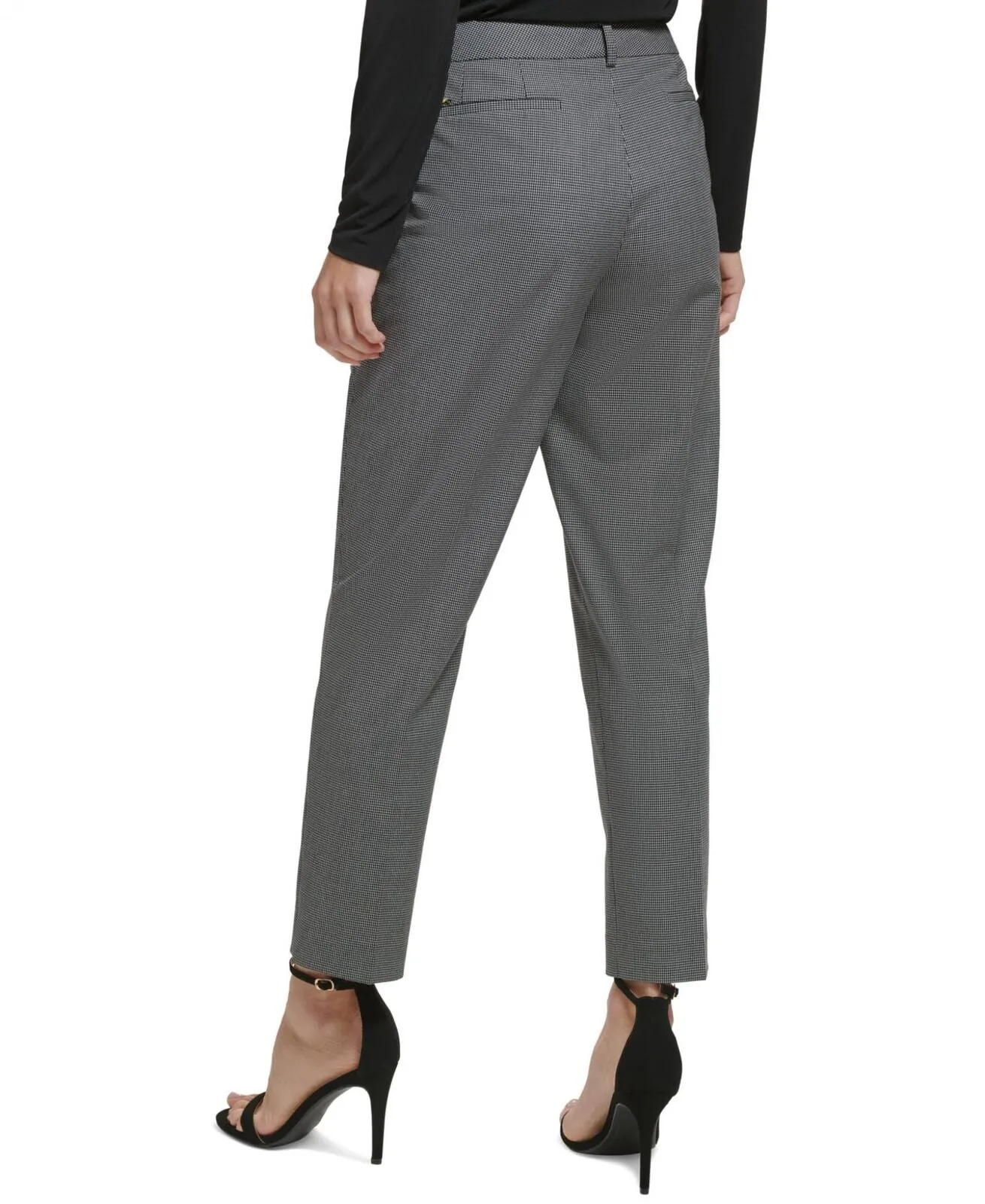 DKNY Women's Essex Mini Check Skinny Pants UI2PG401