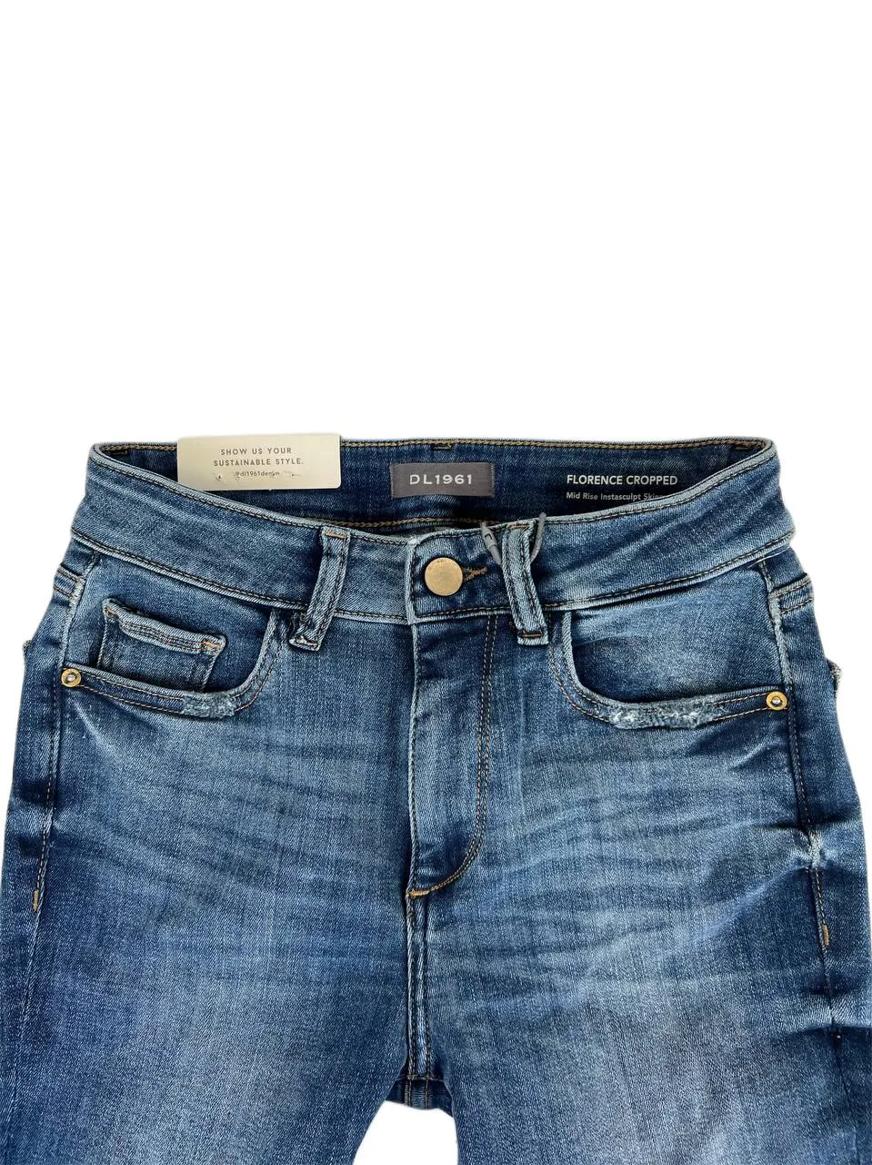 DL1961 Women's Prospect Florence Cropped Mid Rise Skinny  Jeans Size 25 NWT